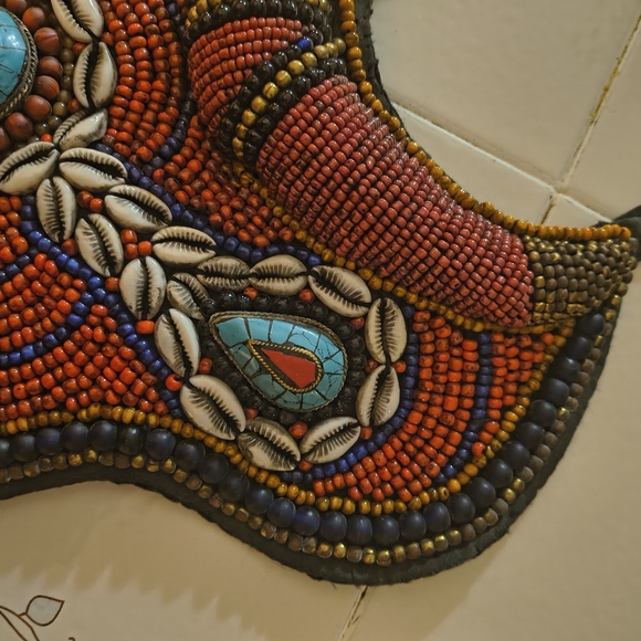 Tibetan Tribal Bib Wearable Art Ethnic Jewelry. - Picture 5 of 9